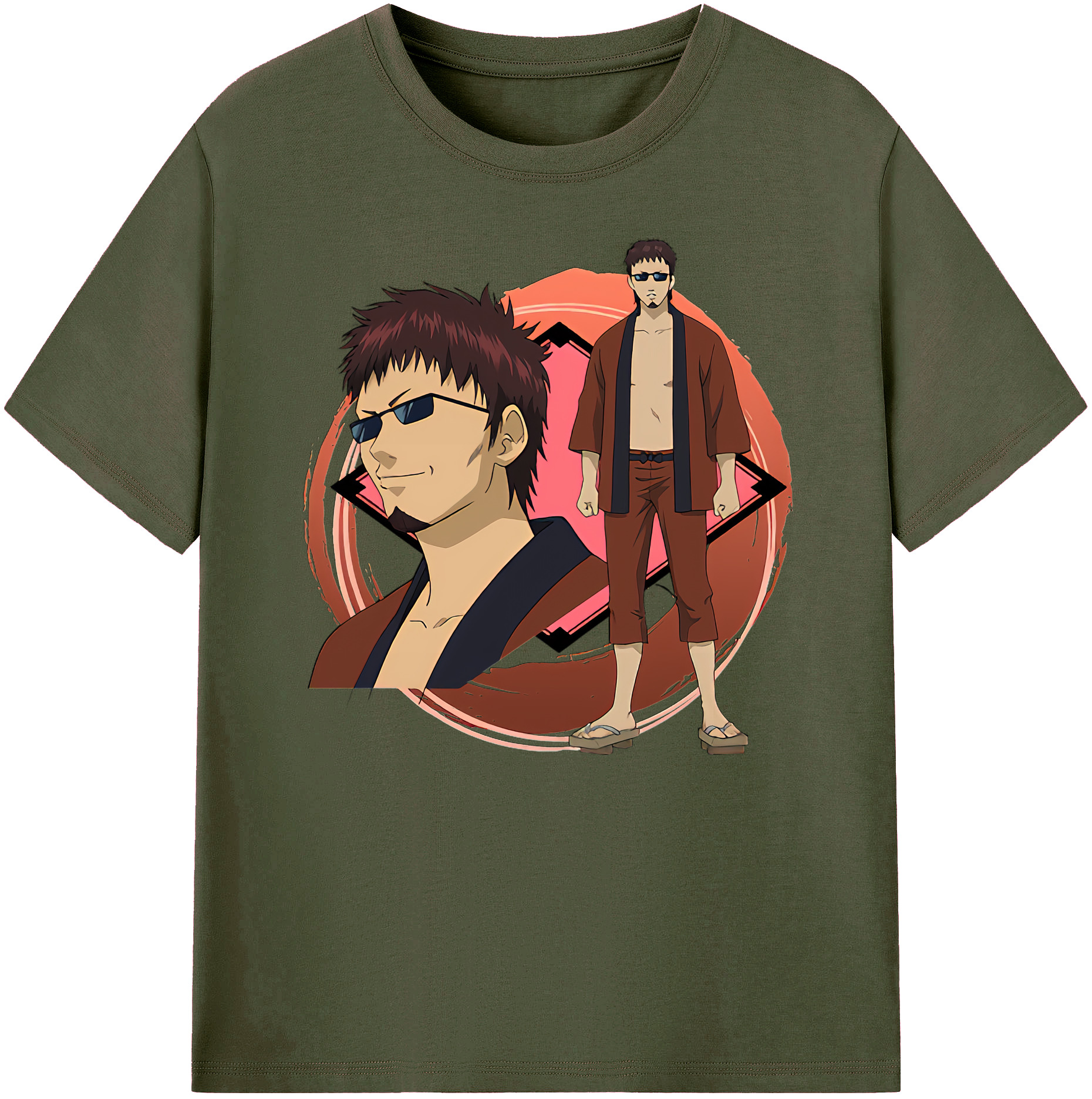（画像用） ぎんたま 坂田銀時（さかたぎんとき） 神楽 志村新八（しむら しんぱち） GINTAMA Sakata Gintoki Kagura Shimura Shinpachi 綿100％ メンズ半袖Tシャツ｜肌触りやわらか＆通気性